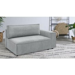 Canapé modulable Bobochic Chauffeuse 2 places avec accoudoir pour canapé modulable nihad tissu