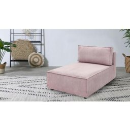 Canapé modulable Bobochic Méridienne sans accoudoir pour canapé modulable nihad tissu velours