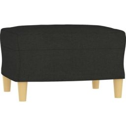 Repose-pied Noir 60x50x41 cm Tissu Vidaxl Black