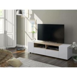 Dmora - Support tv Topeka, Buffet tv salon, Meuble de télévision moderne, Buffet bas polyvalent, cm