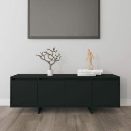 Meuble tv Noir 120x30x40,5 cm Aggloméré