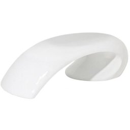 Table Basse en Fibre de Verre Blanc Brillant Avant-Garde 110 x 38 x 29 cm Elatus - Blanc