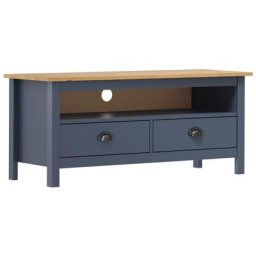 Meuble tv Hill Range Gris 110x40x47 cm Bois de pin solide Vidaxl Gris