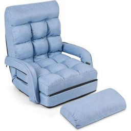 18 Grille Fauteuil de Salon Convertible, Fauteuil chauffeuse canape-lit Pliable, Fauteuil Relax