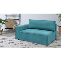 Canapé modulable Bobochic Chauffeuse 2 places avec accoudoir pour canapé modulable nihad tissu