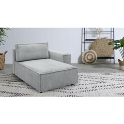 Canapé modulable Bobochic Méridienne avec accoudoir pour canapé modulable nihad tissu velours