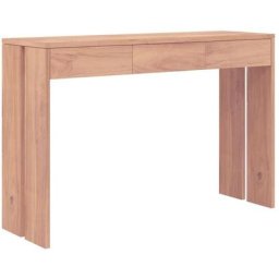 Table console 110x35x75 cm Bois de teck solide Vidaxl Brun