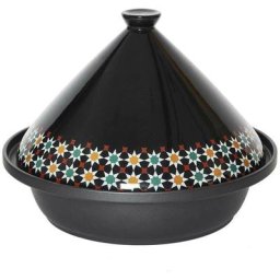 Tajine en aluminium et grès tous feux Patio 30 cm - Noir