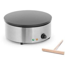 Royal Catering - Crêpière Électrique Professionnelle Diamètre 40 Cm 3000W 230V Inox Fonte Téflon