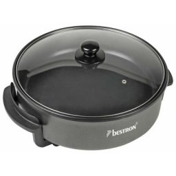 Bestron - Partie Snack Pan 1500 Watt Electrique Rôtissage Noir Réglable AHP1500Z