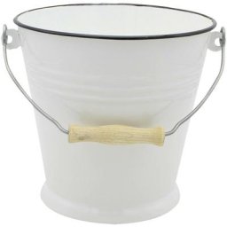 Eimer 10 l 27cm Ø29cm emailliert weiß - Karl Krüger