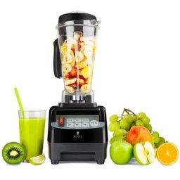 Royal Catering - Robot Mixeur Mixer Blender Sur Pied Smoothie Glace Fonction Pulse 2L 1500W Noir