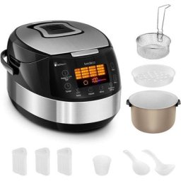 Robot Multicuiseur Robot Cuiseur Appareil Cuisson Multifonction 5L 860W 16 Prog - Noir