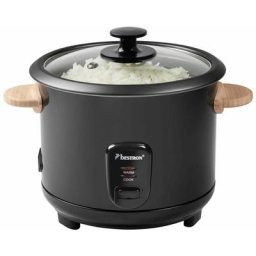 Cuiseur à riz avec poignées en bambou ARC180BW 1,8 l 700W Noir Bestron n/a
