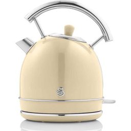SK14630CNEU Retro Bouilloire, 1,8 l, Acier Inoxydable sans bpa, Résistance Cachée, sans Fil 3000W