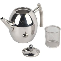 1L / 1.5L Théière en Inox , Théière en Acier Inoxydable, Bouilloire pour théière en acier