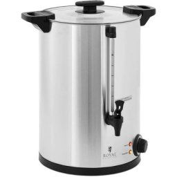Royal Catering - Distributeur D'Eau Chaude Percolateur Professionnel Inox 2500 W 16,5 l - Argent