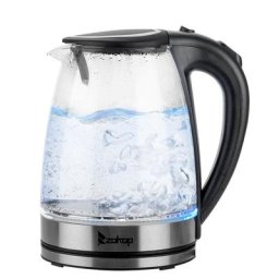 2200W 1.8L Bouilloire électrique En Verre Base Pivotante En Acier Inoxydable De Qualité Supérieure