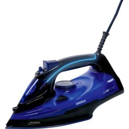 Fer à repasser à vapeur Clatronic db 3755 bleu, noir 2800 w
