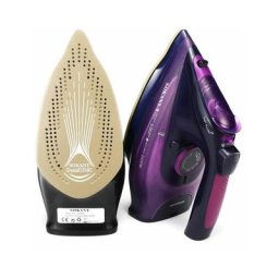 Fer a Vapeur Repasser 2400W Sans fil 5 Vitesse Reglable Anti-goutte Anti-calcaire eu Plug Violet