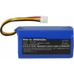 Vhbw - Batterie remplacement pour Blaupunkt D071-INR-CH-4S1P pour aspirateur (2600mAh, 14,4V,