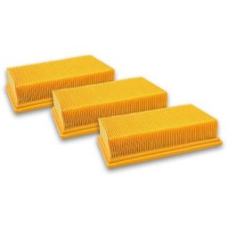 Vhbw - 3x filtre à pris plats pour aspirateur robot multi-usages Kärcher nt 35/1 Tact/Te/M, nt 361
