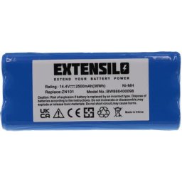 Extensilo - Batterie compatible avec Dirt Devil M606-3, M606-4, M607, M610, M607 Spider aspirateur,