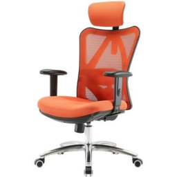 Chaise de bureau sihoo Chaise de bureau, ergonomique, charge max. 150kg sans repose-pieds, orange