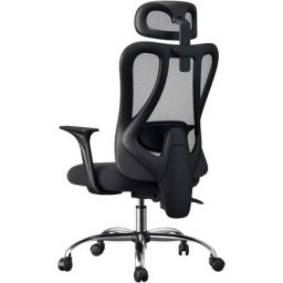 Chaise de Bureau Ergonomique, Fauteuil de Bureau avec Support Lombaire, Appuie-tête et Accoudoir