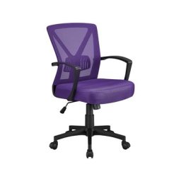 Chaise de Bureau Ergonomique Fauteuil Bureau Pivotant en Maille Respirant Support Lombaire Réglable