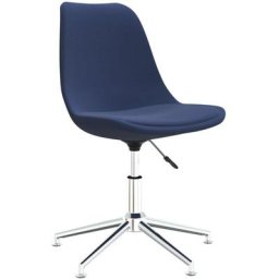 Chaise pivotante de bureau Bleu Tissu Vidaxl Bleu