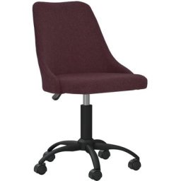 Chaise pivotante de bureau Violet Tissu Vidaxl Violet
