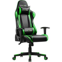 Chaise Gaming Fauteuil Gamer Siège Bercant Ergonomique avec Accoudoirs Réglables Appui-Tête et