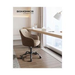 Chaise de Bureau, Fauteuil Ergonomique, Siège Pivotant, Réglable en Hauteur, Capacité de Charge 110