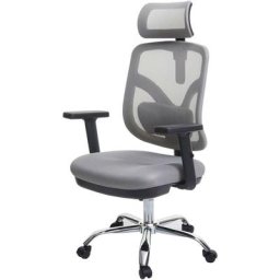 Sihoo chaise de bureau chaise de bureau, ergonomique, soutien lombaire réglable et accoudoir gris