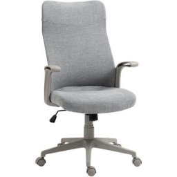 Fauteuil de bureau manager ergonomique pivotant 360° avec accoudoirs hauteur assise réglable tissu