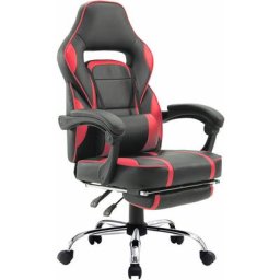 Happy Garden - Fauteuil de bureau gamer noir et rouge link - Noir