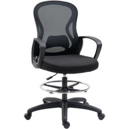 Fauteuil de bureau chaise de bureau assise haute réglable dim. 59L x 65l x 109-124H cm pivotant