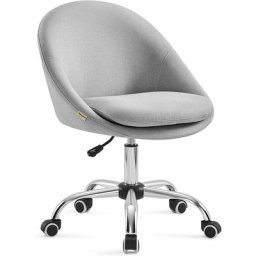 SONGMICS Chaise de Bureau, Fauteuil Pivotant, Siège Confort, Rembourrage en Mousse, Réglable en