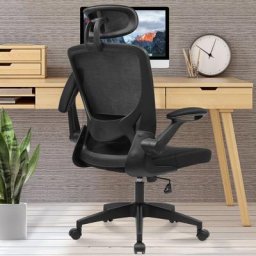 Chaise de bureau ergonomique, Chaise de bureau en maille respirante, chaise d'ordinateur avec