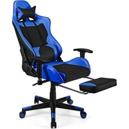 COSTWAY Chaise Gaming, Siège Gamer Pivotante Ergonomique, Chaise de Bureau d’Ordinateur de Course