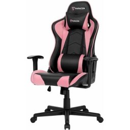 Paracon Chaise Brawler Gamin avec oreiller cervical et soutien lombaire, rose. - Noir