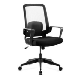 Chaise de bureau avec roulettes, chaise de bureau ergonomique a hauteur reglable, chaise