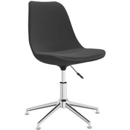 Chaise pivotante de bureau Gris foncé Tissu Vidaxl Gris foncé