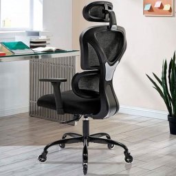 Chaise de bureau, Fauteuil de Bureau d'Ordinateur Ergonomique, chaise de travail en maille