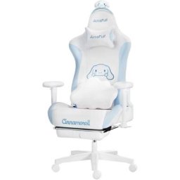 Chaise de Jeu Ergonomique à Dossier Haut avec Support Lombaire, Chaise de Travail en Cuir PU Style