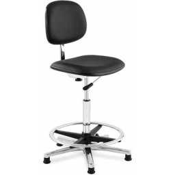 Fromm&starck - Chaise De Bureau Chaise Fauteuil Ergonomique Avec Repose-Pied 120 kg Noir - Noir