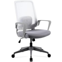 Chaise de bureau avec roulettes, chaise de bureau ergonomique a hauteur reglable, chaise