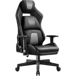 Chaise Gaming Fauteuil Gamer avec Accoudoirs 3D Siège Ergonomique en Cuir et la Conception de