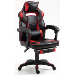 Chaise Gaming - Chaise Bureau Ergonomique avec Repose-Pied - Fauteuil Gaming avec Soutien Lombaire
